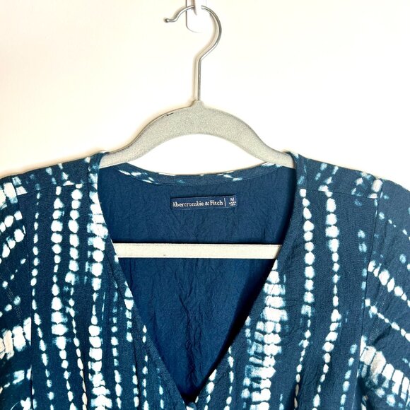 Abercrombie & Fitch High-Low Midi Dress Tie Dye Flowy Boho Resortwear Festival M - Picture 2 of 4